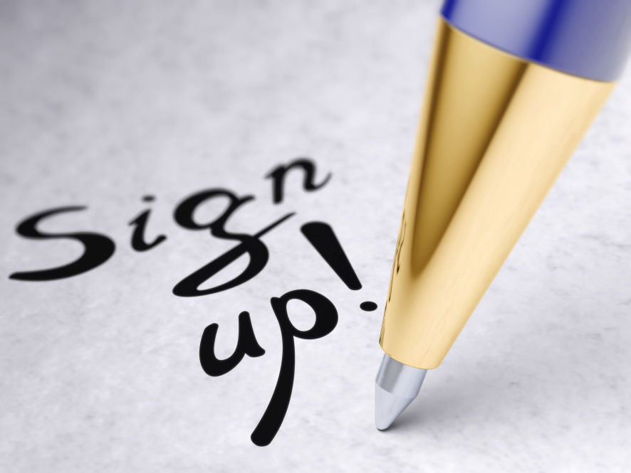 Sign Up graphic